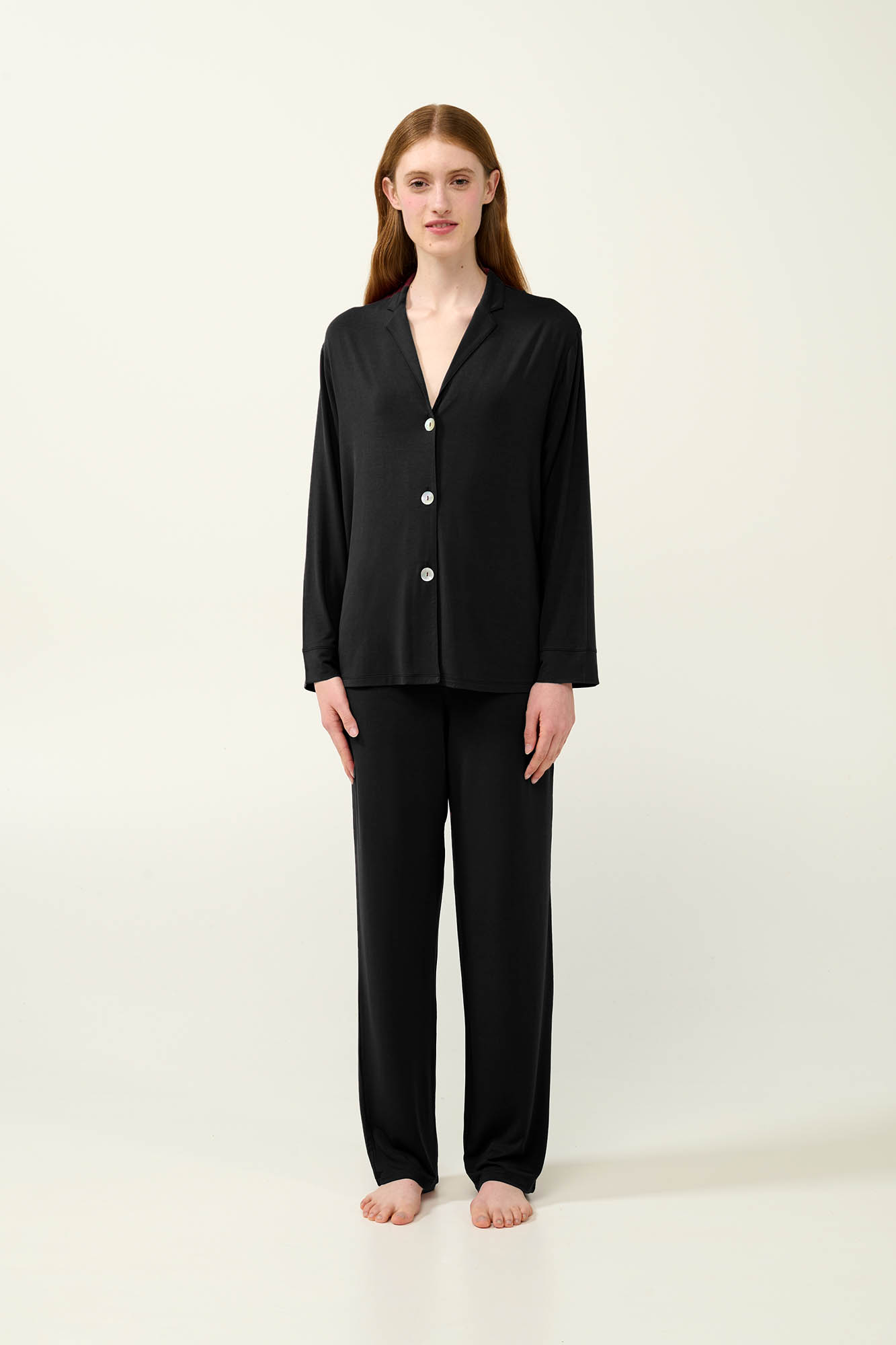 7_0960837470 Κουμπωτή Γυναικεία Πυτζάμα Micromodal - Image 1