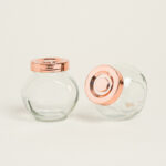 Beauty Home ΒΑΖΑΚΙ ΜΕ ΚΑΠΑΚΙ ΡΟΖ ΧΡΥΣΟ 8x8x5,5cm – 180ml