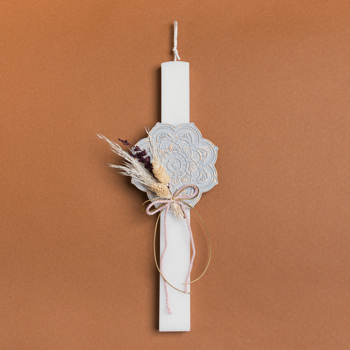 8275d19d-ffcc-41d7-89f1-d16edda00c61 Beauty Home ΛΑΜΠΑΔΑ 33cm ΣΟΥΒΕΡ ΔΙΧΡΩΜΟ ΜΕ ΑΠΟΞΗΡΑΜΕΝΑ ΓΚΡΙ ΣΕ ΣΥΣΚΕΥΑΣΙΑ ΔΩΡΟΥ - Image 1