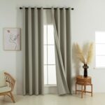 Beauty Home Κουρτίνα Full Blackout σκίασης με 8 κρίκους Soft Art 8391 Dark Beige-3 140x270 Σκούρο Μπεζ - Image 6