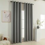 Beauty Home Κουρτίνα Full Blackout σκίασης με 8 κρίκους Soft Art 8391 Grey-11 140x270 Γκρι - Image 2