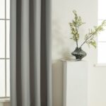 Beauty Home Κουρτίνα Full Blackout σκίασης με 8 κρίκους Soft Art 8391 Grey-11 140x270 Γκρι - Image 3