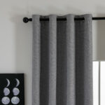 Beauty Home Κουρτίνα Full Blackout σκίασης με 8 κρίκους Elite Art 8392 Grey-Νο7 140x270 Σκούρο Γκρι - Image 3