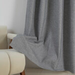 Beauty Home Κουρτίνα Full Blackout σκίασης με 8 κρίκους Elite Art 8392 Grey-Νο7 140x270 Σκούρο Γκρι - Image 8