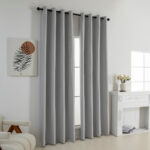 Beauty Home Κουρτίνα Full Blackout σκίασης με 8 κρίκους Elite Art 8392 Light Grey-Νο3 140x270 Ασημί - Image 2