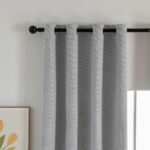 Beauty Home Κουρτίνα Full Blackout σκίασης με 8 κρίκους Elite Art 8392 Silver-Νο4 140x270 Γκρι - Image 4