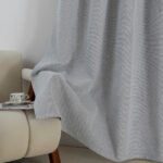 Beauty Home Κουρτίνα Full Blackout σκίασης με 8 κρίκους Elite Art 8392 Silver-Νο4 140x270 Γκρι - Image 8