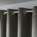 Beauty Home Κουρτίνα βελούδο σκίασης με 8 μεταλλικούς κρίκους Art 8399 140x270 Βιζόν - Image 4