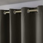 Beauty Home Κουρτίνα Blackout σκίασης με 8 κρίκους Ideal Art 8400 140x270 Καφέ - Image 5