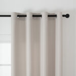 Beauty Home Κουρτίνα μεσαίας σκίασης με 8 μεταλλικούς κρίκους Effect Art 8443 140x270 Εκρού - Image 5