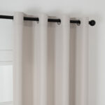 Beauty Home Κουρτίνα μεσαίας σκίασης με 8 μεταλλικούς κρίκους Effect Art 8443 140x270 Εκρού - Image 6