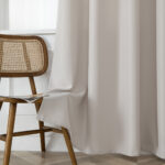 Beauty Home Κουρτίνα μεσαίας σκίασης με 8 μεταλλικούς κρίκους Effect Art 8443 140x270 Εκρού - Image 9