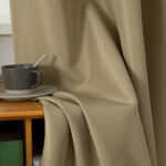 Beauty Home Κουρτίνα μεσαίας σκίασης με 8 μεταλλικούς κρίκους Effect Art 8443 140x270 Λαδί - Image 11