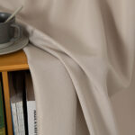 Beauty Home Κουρτίνα μεσαίας σκίασης με 8 μεταλλικούς κρίκους Effect Art 8443 140x270 Άμμου - Image 14