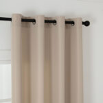 Beauty Home Κουρτίνα μεσαίας σκίασης με 8 μεταλλικούς κρίκους Effect Art 8443 140x270 Άμμου - Image 5