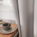 Beauty Home Κουρτίνα μεσαίας σκίασης με 8 μεταλλικούς κρίκους Effect Art 8443 140x270 Ασημί - Image 11