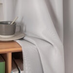 Beauty Home Κουρτίνα μεσαίας σκίασης με 8 μεταλλικούς κρίκους Effect Art 8443 140x270 Ασημί - Image 12