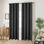 Beauty Home Ύφασμα κουρτίνας με το μέτρο Blackout jacquard σκίασης Glare Art 8444 Φ280 Ανθαρκί - Image 2