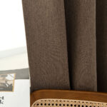 Beauty Home Κουρτίνα μεσαίας σκίασης με 8 μεταλλικούς κρίκους Illusion Art 8445 140x270 Καφέ - Image 6