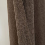 Beauty Home Κουρτίνα μεσαίας σκίασης με 8 μεταλλικούς κρίκους Illusion Art 8445 140x270 Καφέ - Image 7