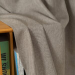 Beauty Home Κουρτίνα μεσαίας σκίασης με 8 μεταλλικούς κρίκους Illusion Art 8445 140x270 Χακί - Image 12