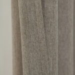 Beauty Home Κουρτίνα μεσαίας σκίασης με 8 μεταλλικούς κρίκους Illusion Art 8445 140x270 Χακί - Image 8