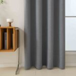 Beauty Home Κουρτίνα Full Blackout σκίασης με 8 κρίκους Total Art 8446 140x270 Ανθρακίτης - Image 3