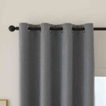 Beauty Home Κουρτίνα Full Blackout σκίασης με 8 κρίκους Total Art 8446 140x270 Ανθρακίτης - Image 5