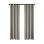 Beauty Home Κουρτίνα Full Blackout σκίασης με 8 κρίκους Total Art 8446 140x270 Εκρού - Image 14