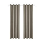 Beauty Home Κουρτίνα Full Blackout σκίασης με 8 κρίκους Total Art 8446 140x270 Άμμου - Image 2