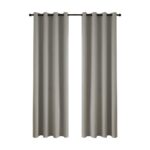 Beauty Home Κουρτίνα Full Blackout σκίασης με 8 κρίκους Total Art 8446 140x270 Ασημί - Image 2