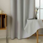 Beauty Home Κουρτίνα Full Blackout σκίασης με 8 κρίκους Total Art 8446 140x270 Ασημί - Image 9