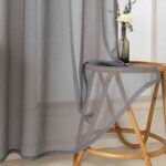 Beauty Home Ύφασμα κουρτίνας με το μέτρο γάζα Sharp Art 8448 Φ300 Άνθρακί - Image 3