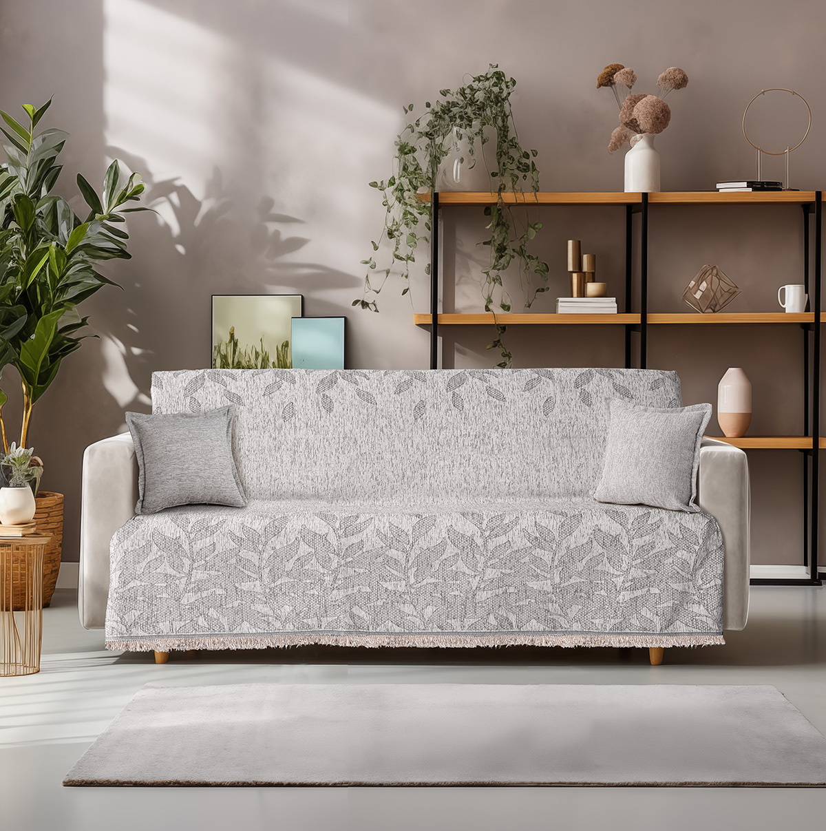 8633 Beauty Home Ριχτάρι Μονοθέσιο Art 8633 180x170 Εκρού - Image 1