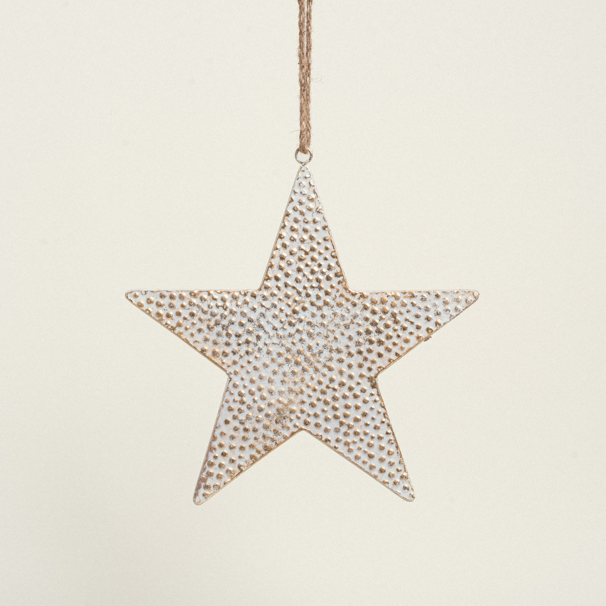 8720194712214 Beauty Home ΜΕΤΑΛΛΙΚΟ ΑΣΤΕΡΙ ΛΕΥΚΟ / ΧΡΥΣΟ 31 cm - Image 1