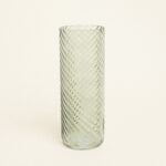 Beauty Home Γυάλινο Βάζο με Εφέ Στροβιλισμού 10cm x 26.5cm