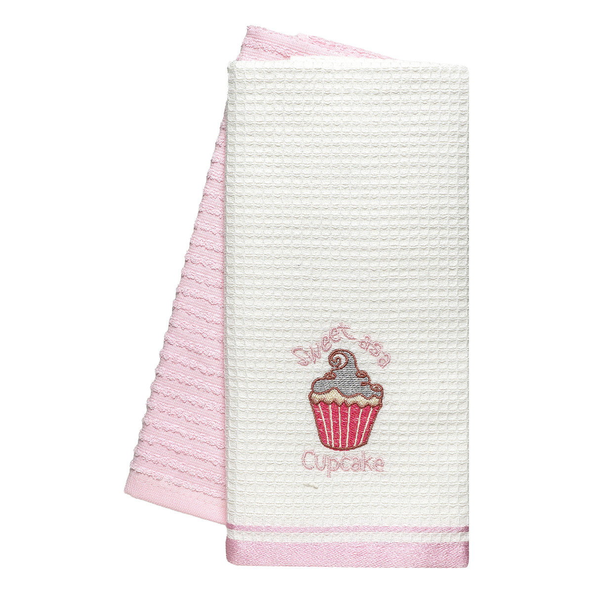 8815 Beauty Home Ποτηρόπανα σετ 2τμχ Cupcake Art 8815 40x60 Ροζ - Image 1