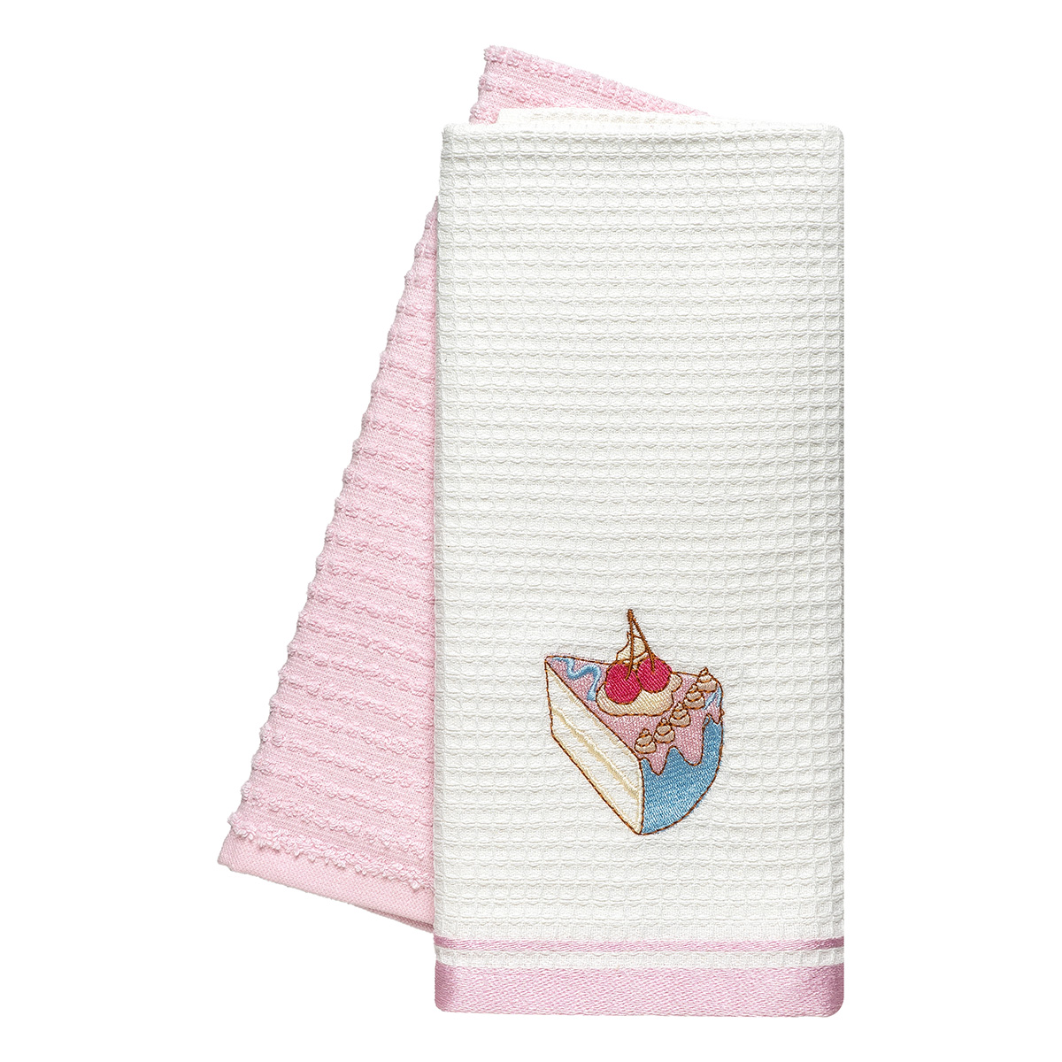 8817 Beauty Home Ποτηρόπανα σετ 2τμχ Cake Art 8817 40x60 Ροζ - Image 1