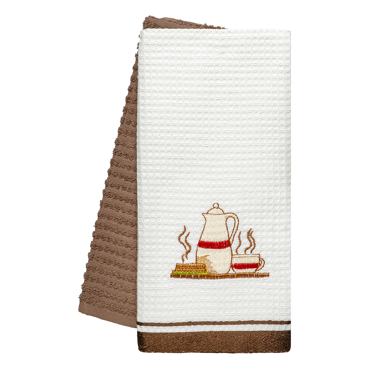 8820 Beauty Home Ποτηρόπανα σετ 2τμχ Breakfast Art 8820 40x60 Καφέ - Image 1