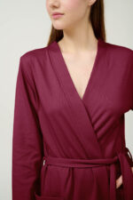 Σταυρωτή Βαμβακερή Γυναικεία Ρόμπα - Image 4