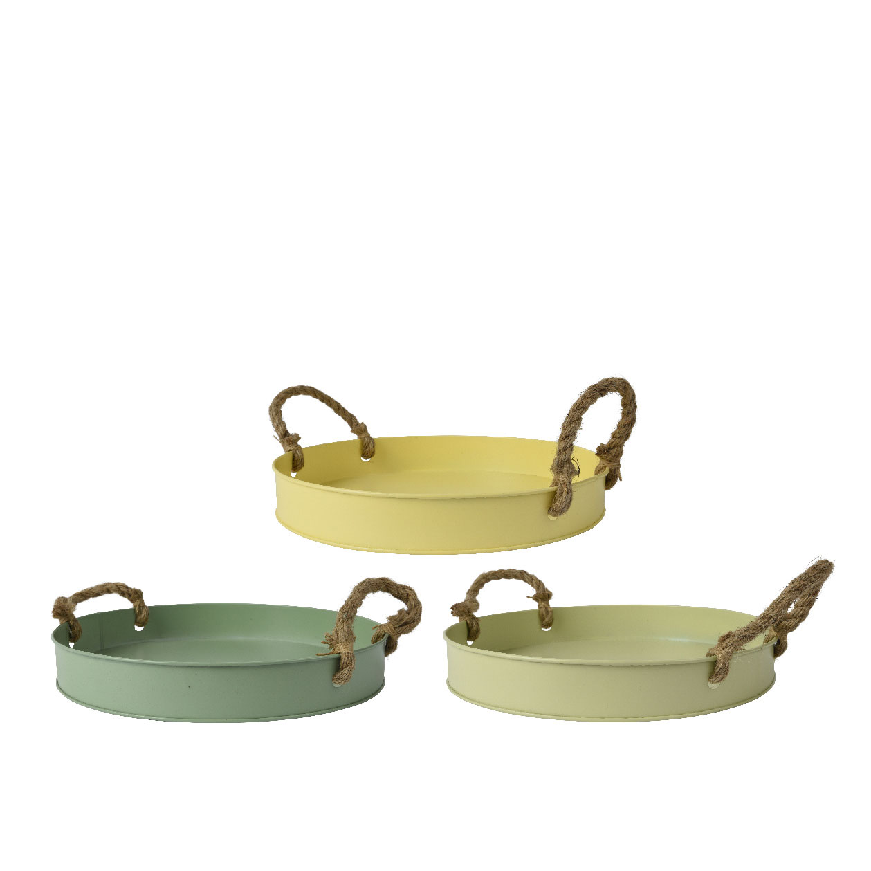 8da87595-3e5f-40aa-b386-4b93fc4d0913 Beauty Home Μεταλλικός Δίσκος με Χερούλια 30cm x 4.5 cm - Image 1