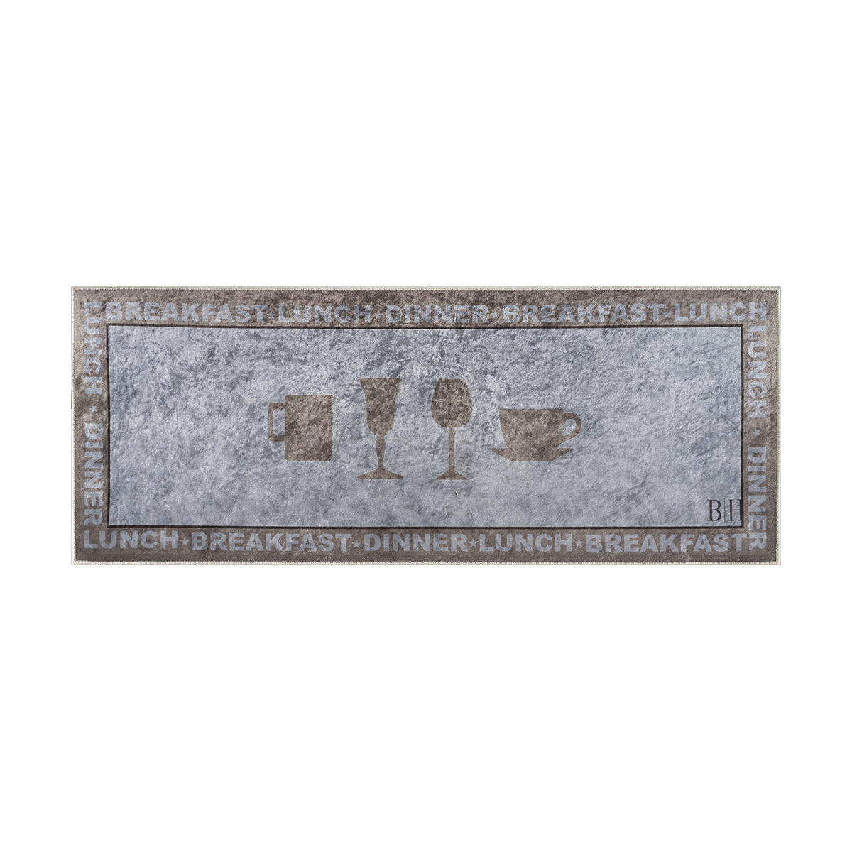 9019 Beauty Home Πατάκι κουζίνας 9019 60x160 Γκρι,Μπεζ - Image 1