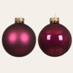 Beauty Home ΓΥΑΛΙΝΕΣ ΜΠΑΛΕΣ ΜΑΤΖΕΝΤΑ 8 CM ΣΕΤ 8 ΤΜΧ