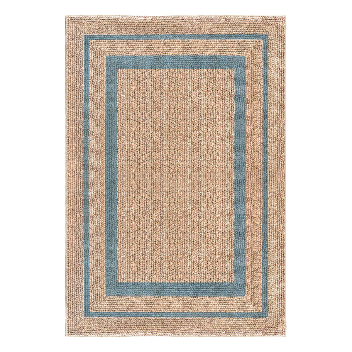 9138_blue Beauty Home Χαλί Tropic Art 9138 160x230 Μπεζ,Μπλε - Image 1