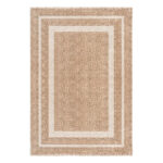 Beauty Home Πατάκι Tropic Art 9138 65x150 Μπεζ,Λευκό