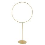 Beauty Home ΜΕΤΑΛΙΚΟΣ ΚΥΚΛΟΣ ΧΡΥΣΟΣ  ΜΕ ΒΑΣΗ 39 x 19 cm