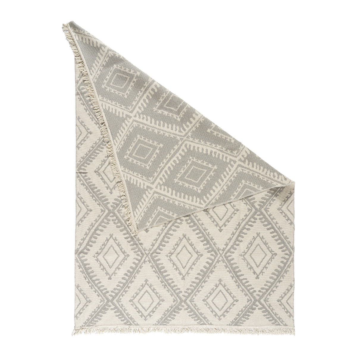 9248 Beauty Home Χαλί βαμβακερό διπλής όψεως Duo Art 9248 160x230 Γκρι - Image 1