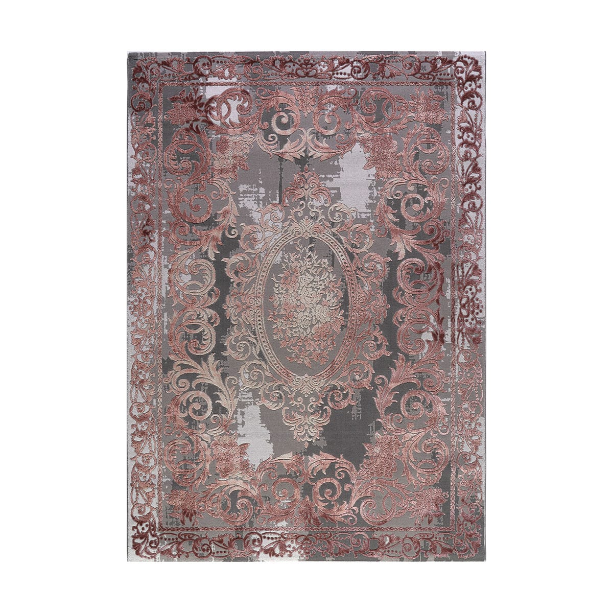 9427 Beauty Home Χαλί Stylish Art 9427 140x190 Γκρι,Ροζ - Image 1