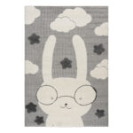 Beauty Home Χαλί Loop Art 9557 133x190 Grey White Γκρι Λευκό