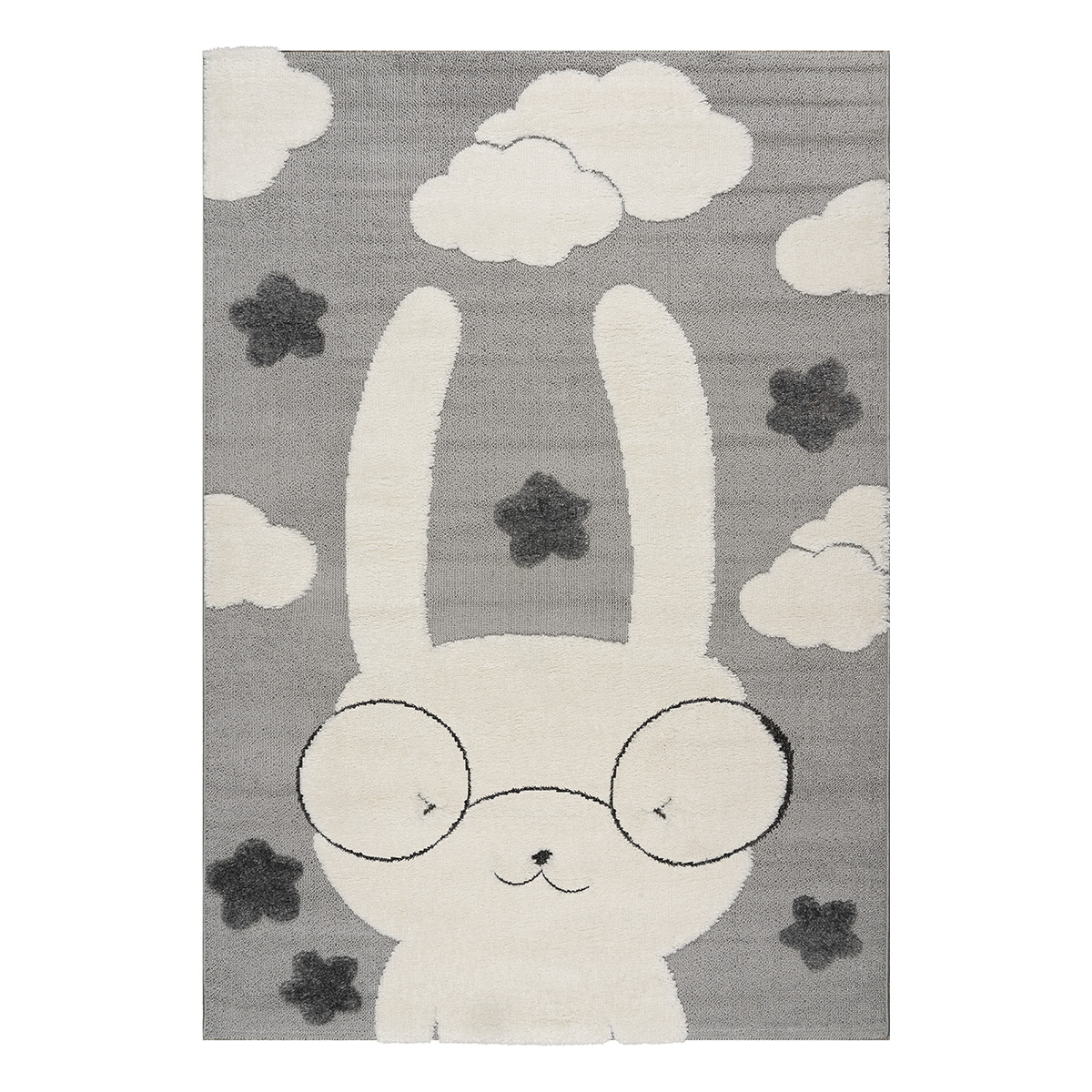 9557 Beauty Home Χαλί Loop Art 9557 133x190 Grey White Γκρι Λευκό - Image 1